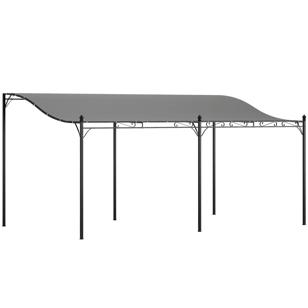 Pergola 3x5 m ¨C zephmum ¨C Tessuto impermeabile, telaio in metallo, grigio scuro