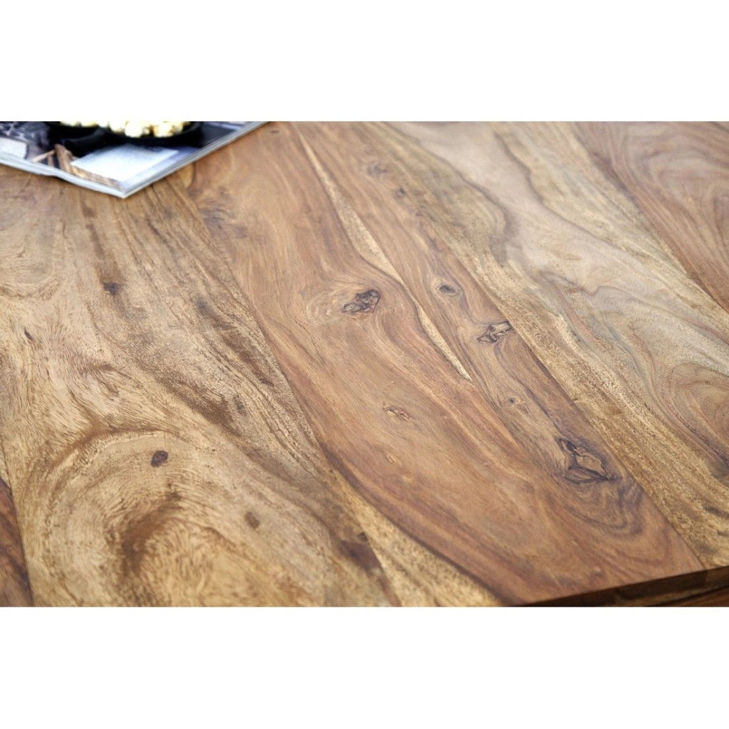 Tavolo da pranzo ORBO 160 cm – Tavolo in legno massiccio di Sheesham verniciato