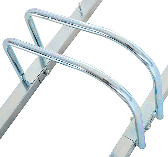 Rastrelliera Porta Biciclette 3 Posti 70,5x33x27 cm Tubi in Acciaio