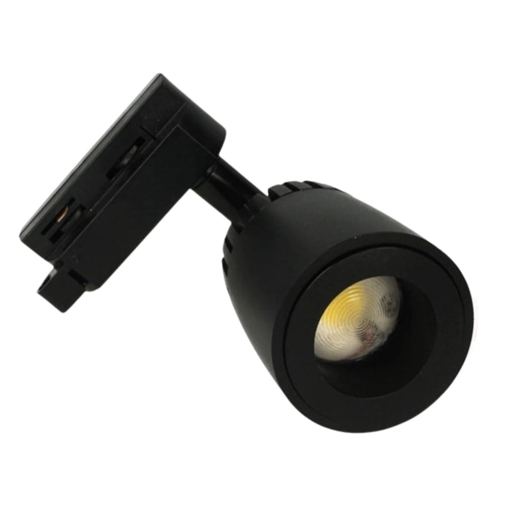 Faro Lampada Led A Binario 10W Bianco Caldo 2700K Angolo Luce Regolabile Da 24 a 60 Gradi Corpo Carcassa Nero