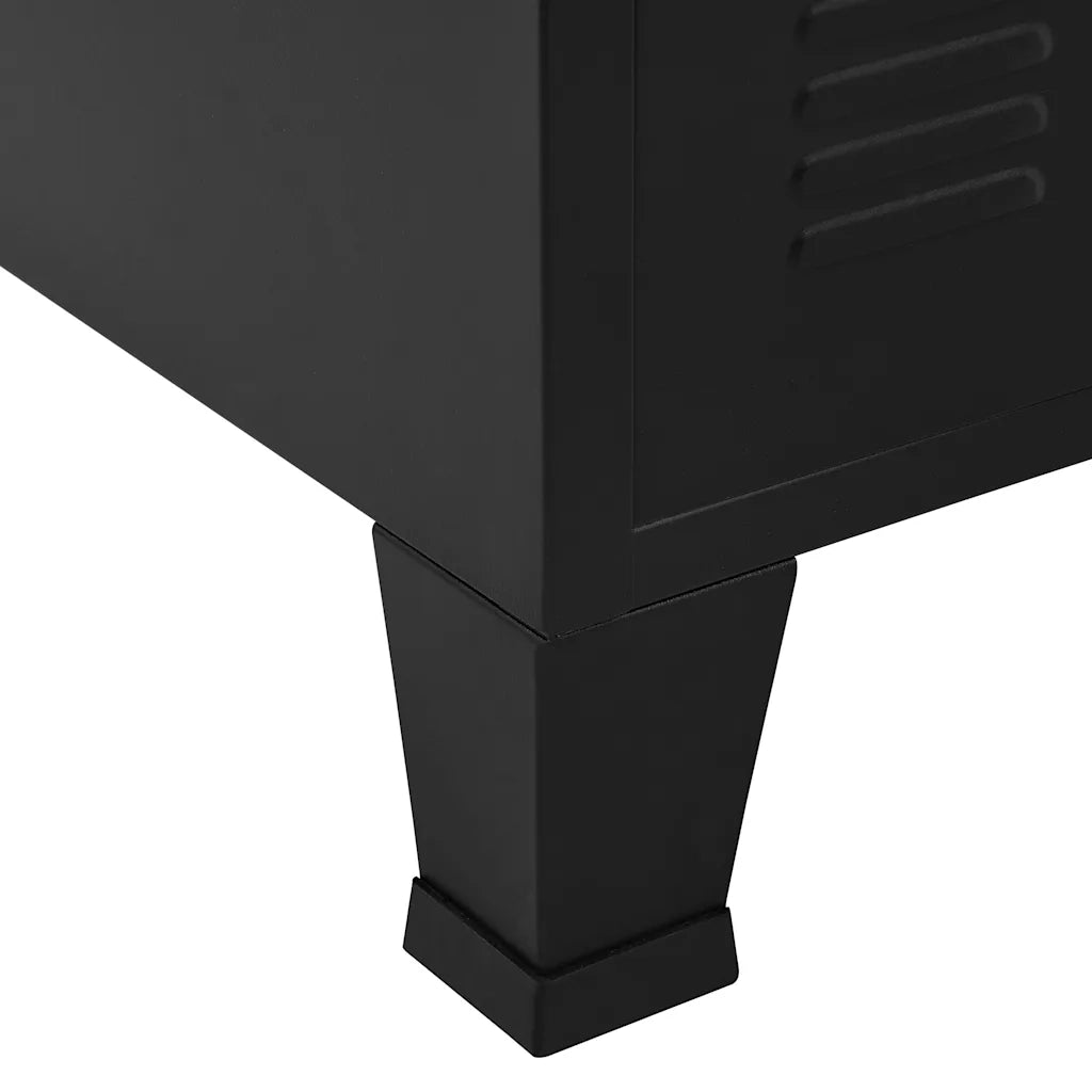 Armadio Classificatore Industriale Nero 75x40x80 cm in Acciaio 145358