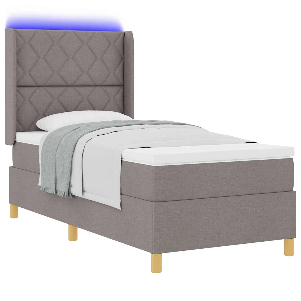 Letto a molle con materasso Talpa 140 x 190 cm Tessuto 3343732