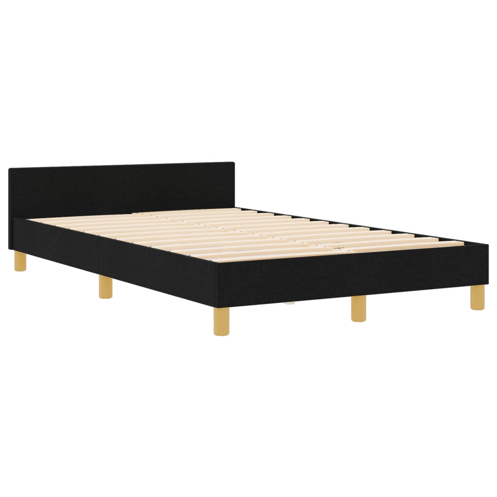 Letto  Nero 120x200 cm in Tessuto