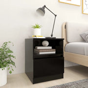 Comodini 2 pz Neri 40x40x50 cm in Truciolato cod mxl 30882