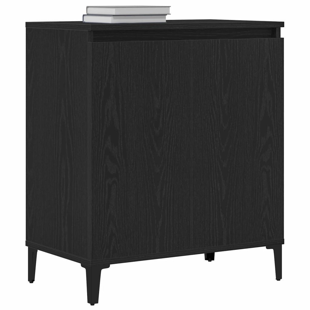 Credenza Rovere Nero 60 x 35 x 70 cm Legno multistrato 862594