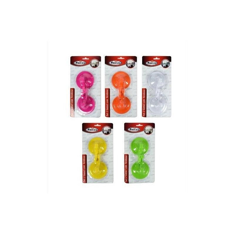 MAURY'S SET GANCI CON VENTOSA GRANDI 2 PZ