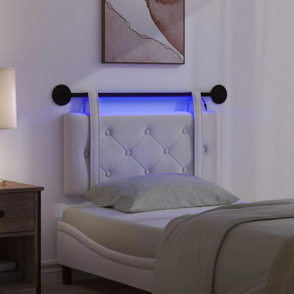 Testiera sospesa Con luce LED Crema Velluto 3424092