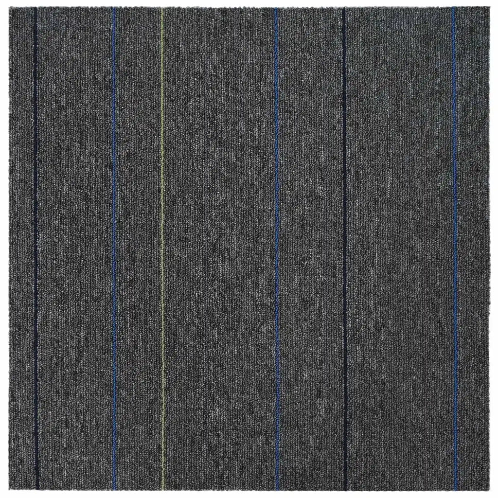 Piastrella per Tappeto Grigio Medio con Strisce 50 x 50 cm CFW3369651