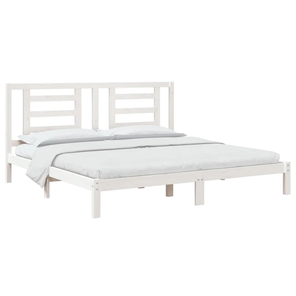 Giroletto Bianco in Legno Massello 180x200 cm Super King 3104364