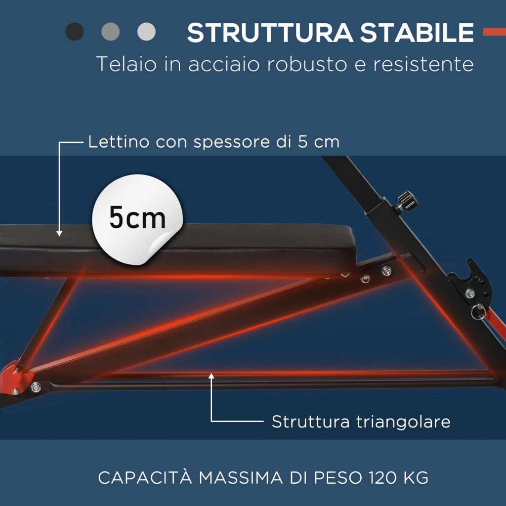 Panca Piana Multifunzione ¨C zephmum ¨C Nero