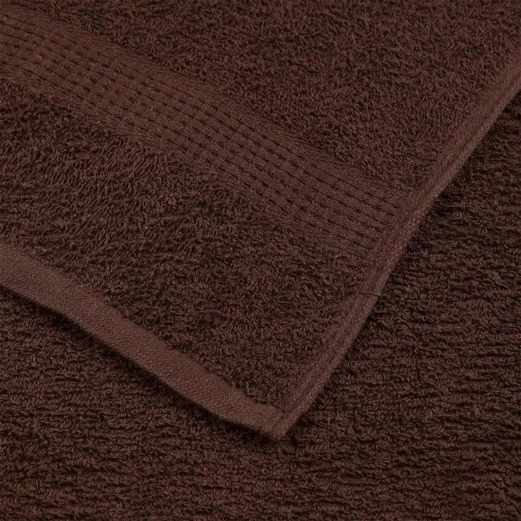 Asciugamani da doccia FROGN 10 pz Marrone 70x140 cm 360 g/m² 136763