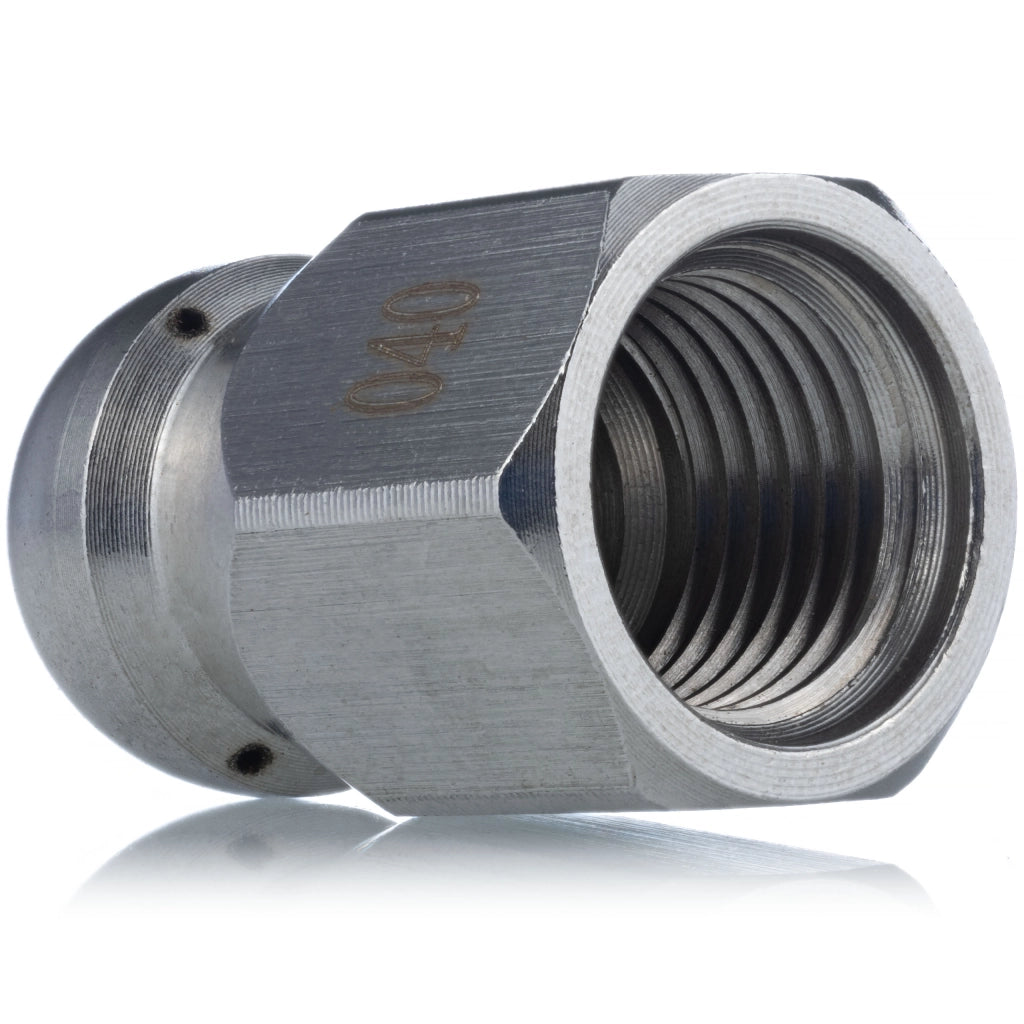Ugello di Pulizia 040 1+3 – Compatibile con Idropulitrici G1/4F | Acciaio Inox, 4 Fori, 350 Bar