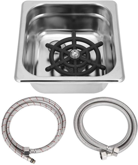 Cucina Automatica per Bicchieri G1/2 - Acciaio Inossidabile - Pulitore Duraturo per Bicchieri - Macchina per Pulire i Bicchieri in Vetro - Anello di Conduzione Commerciale - 100% Nuovo di Zecca