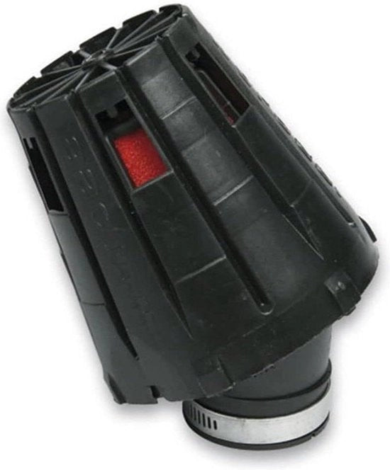 Filtro d'aria da corsa in scatola nero-rosso 38mm - prestazioni per auto da corsa