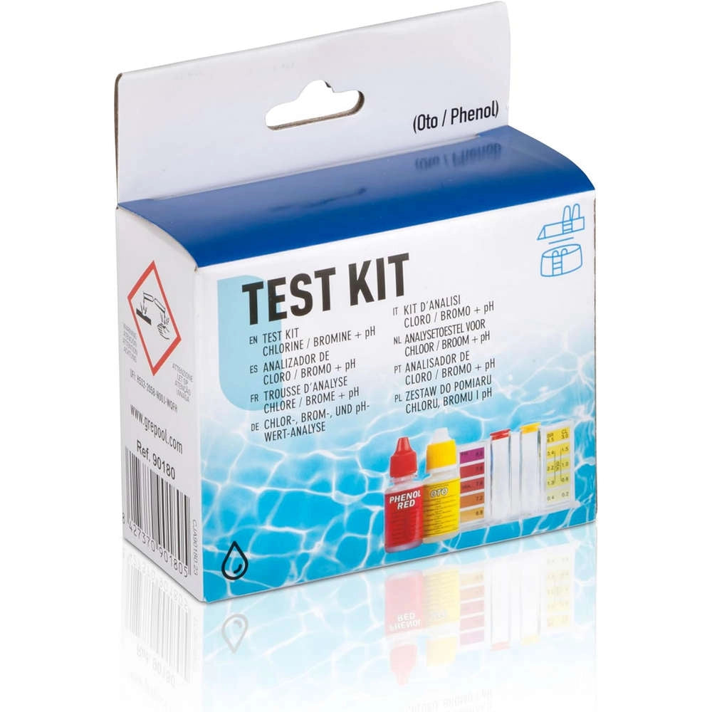 Kit Analisi Cloro Bromo e PH per Piscine con Oto Fenolo Gre 90180
