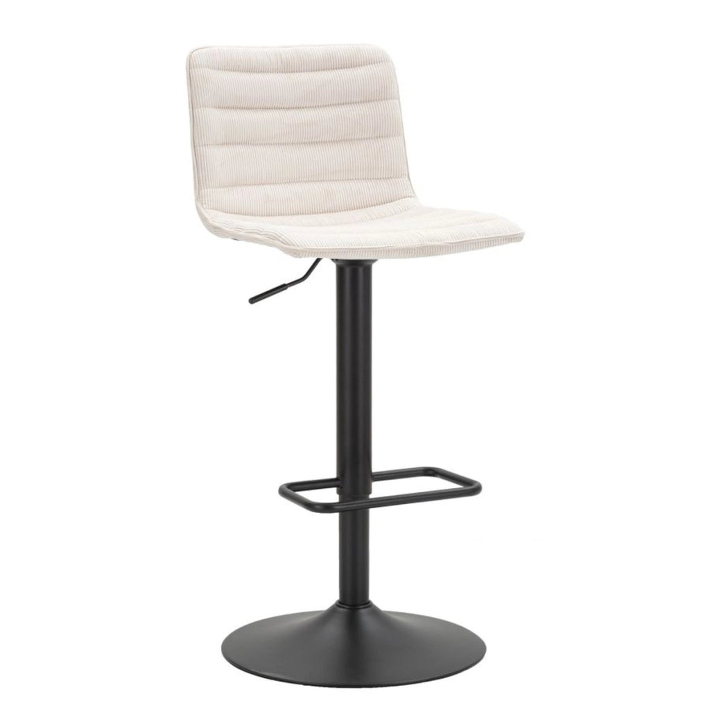 Set di 2 Sgabelli Alti VKH444, Bianco, Metallo, 43x49,5x85,5 cm