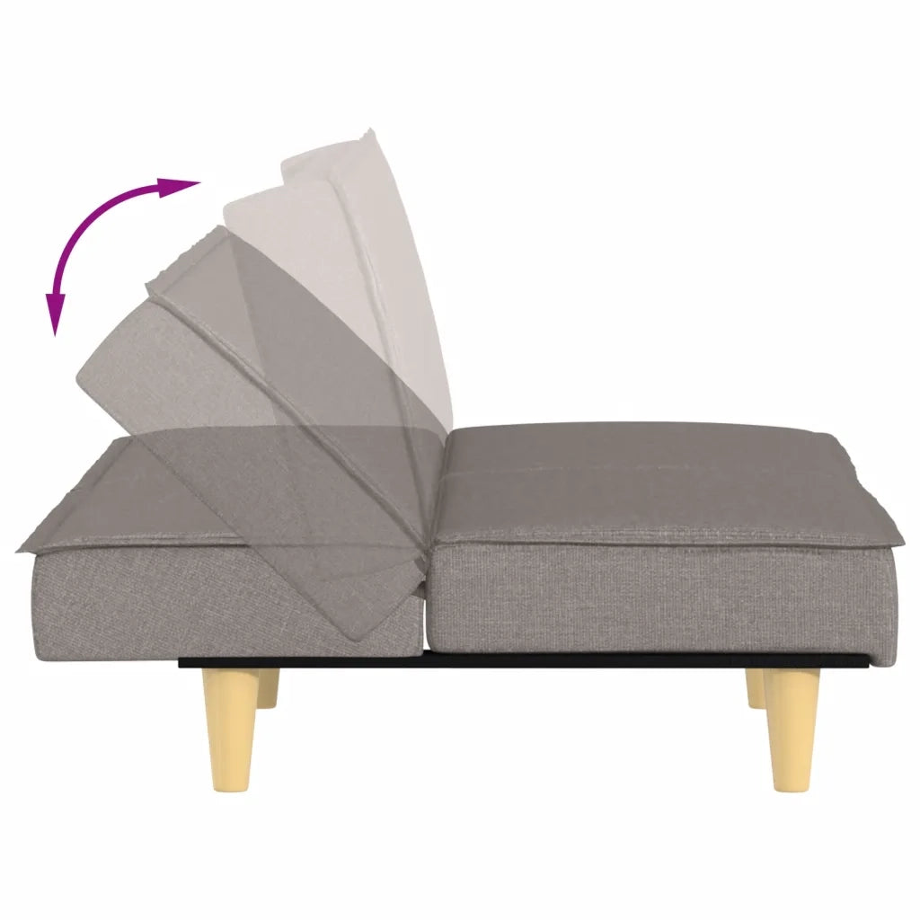 Divano letto-Sofa Letto-Daybed Tortora in Tessuto 250780