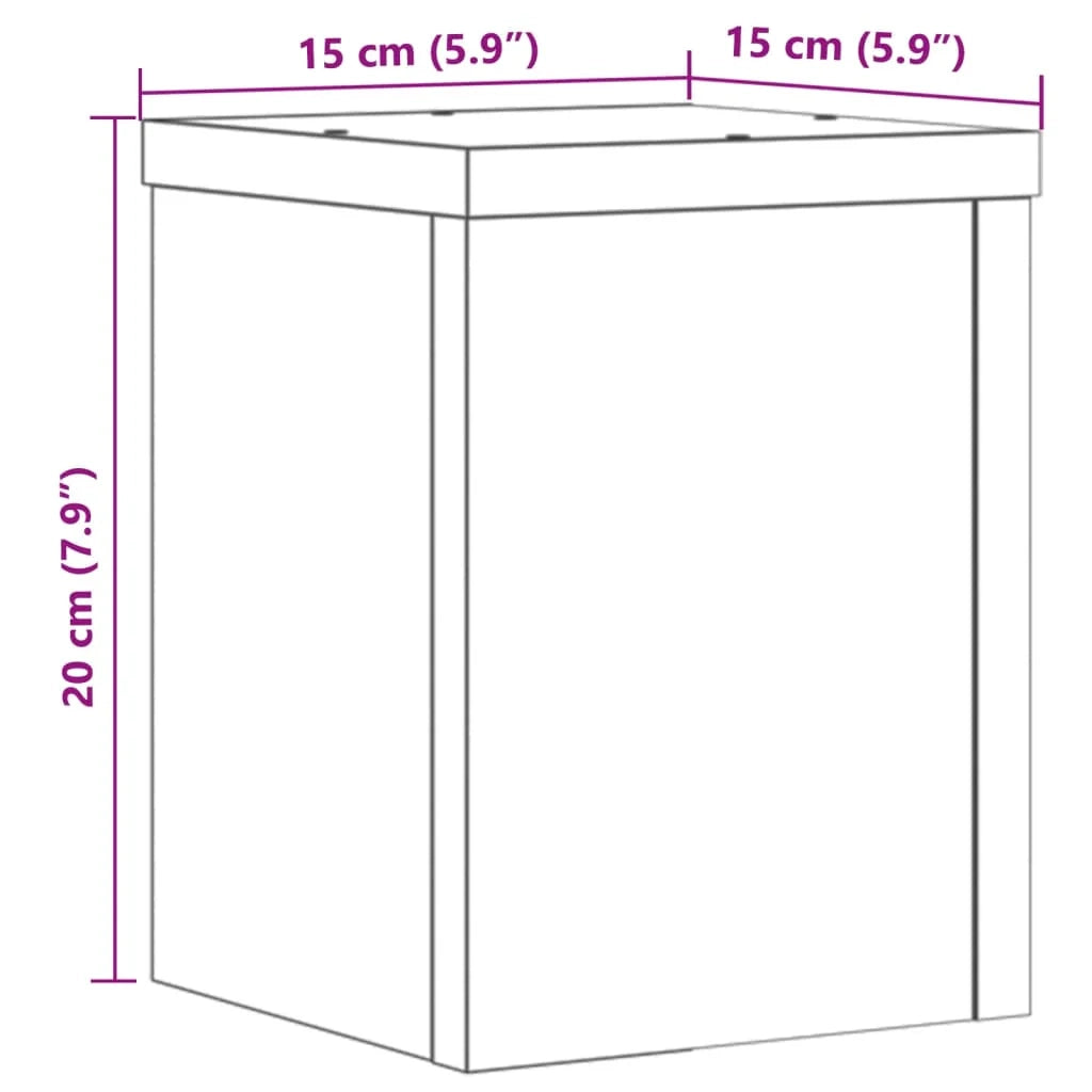 Portavasi mobili per fiori set da 2 legno ingegnerizzato grigio 02_0045332