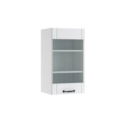 Vicco Mobile da cucina in vetro Bianco casa di campagna 40 cm