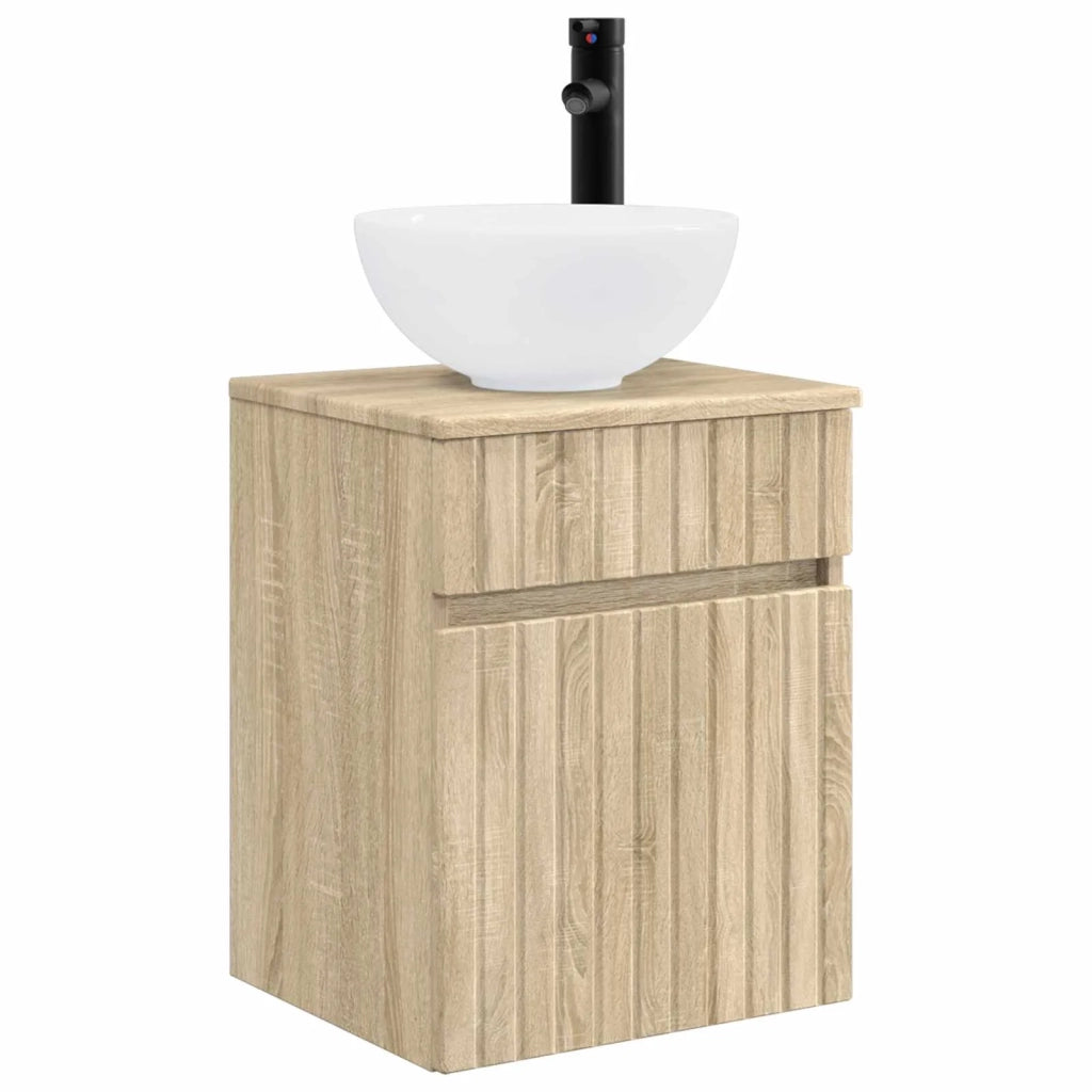 Mobile lavabo da parete Rovere Sonoma 39 x 41 x 64,5 cm 890554