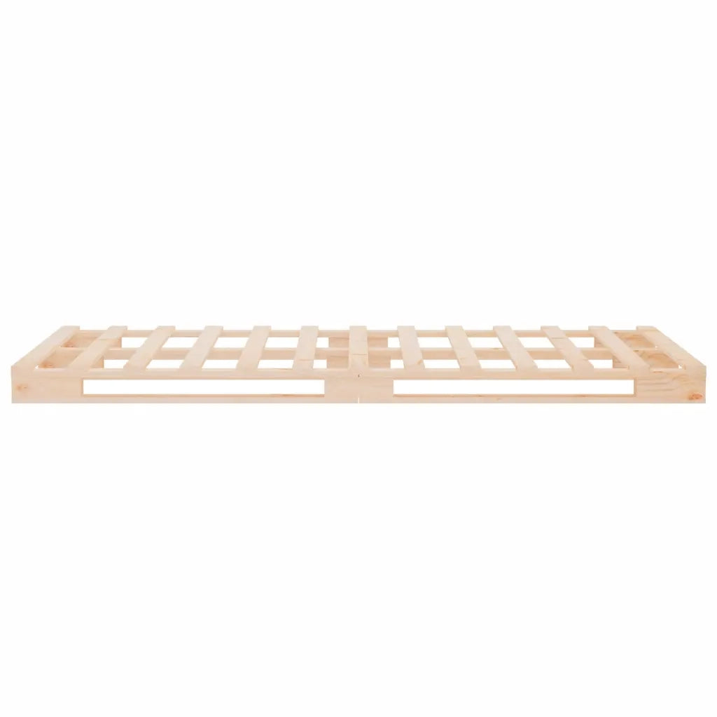 Letto a Pallet 100x200 cm in Legno Massello di Pino