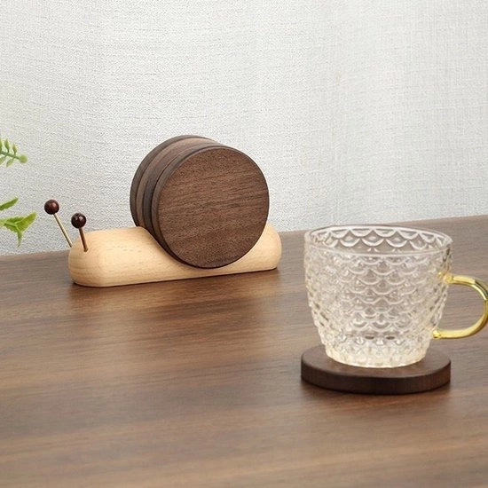 Onderzetter per legno per bibite - Onderzetter - Onderzetta divertenti e carine, nuova decorazione per casa, decorazione da tavola