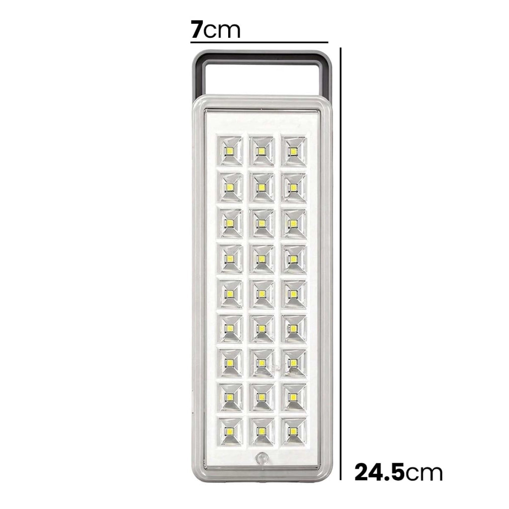 Lampada di emergenza 30 LED ad alta luminosità 1800mAh ricaricabile Bianco Avizar
