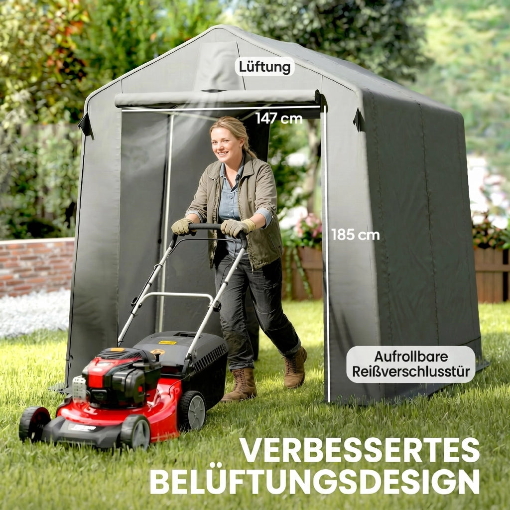 Tenda da giardino ¨C zephmum ¨C 230x190x190 cm grigio scuro
