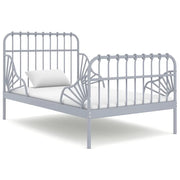 Giroletto Estendibile Grigio in Metallo 80x130/200 cm