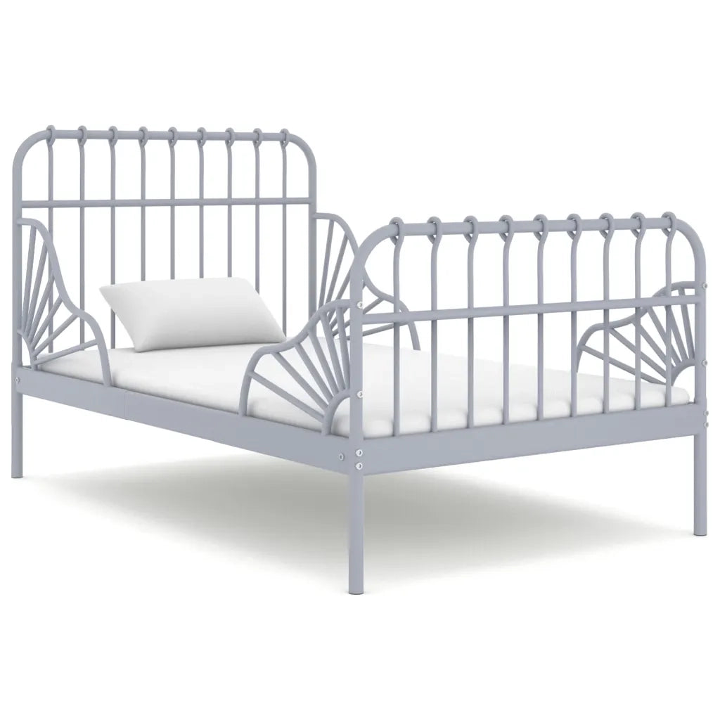 Giroletto Estendibile Grigio in Metallo 80x130/200 cm
