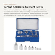 Set di pesi di calibrazione 17 pezzi - Acciaio inossidabile - Inclusi pinzette - Compatta e leggera - Peso complessivo 212 g - Precisione +/- 0,01 g - Set di pesi di calibrazione