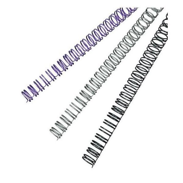 Gbc spirali metalliche multibind argento 6 mm (100) - IB160431