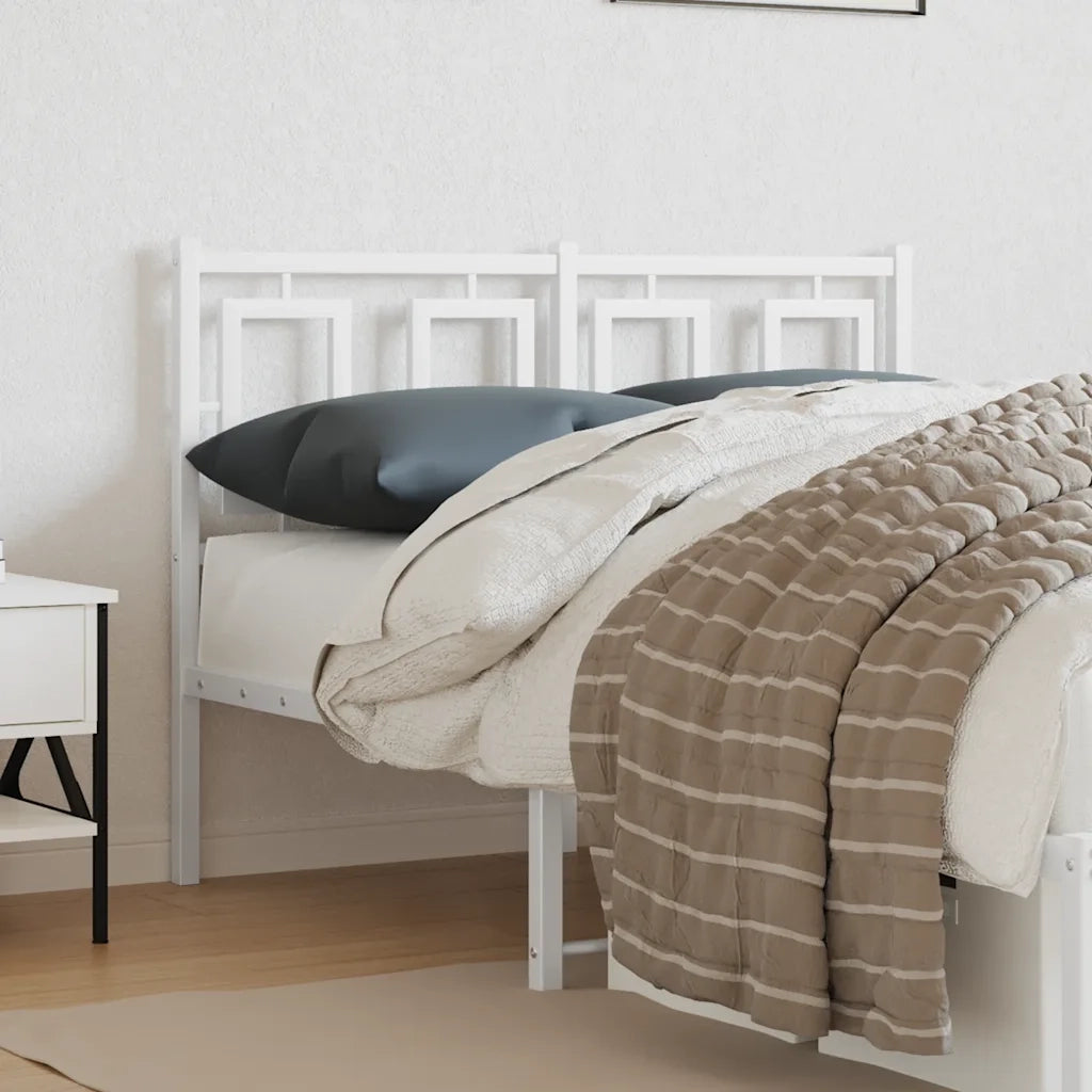 Testiera di Ricambio in Metallo Bianco 120 cm 374321