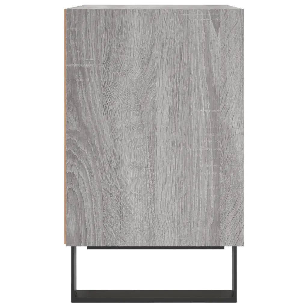 Comodini Grigio Sonoma 2 pz 40x30x50 cm in Legno Multistrato 826809
