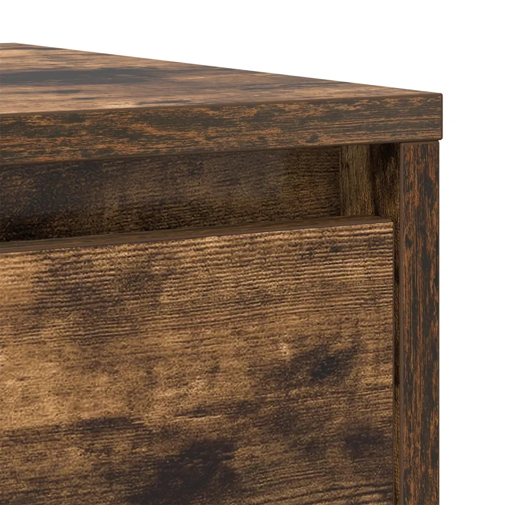 vidaXL Credenza Rovere Fumo 29,5x34x76 cm in Legno Multistrato