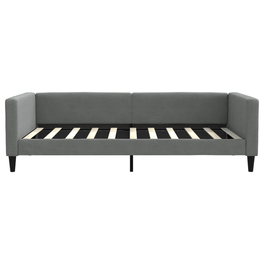 Letto da Giorno Grigio Scuro 100x190 cm in Tessuto 353999