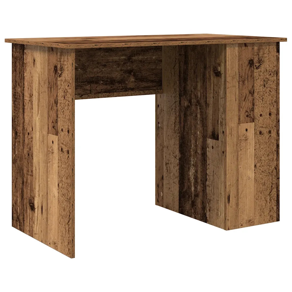 Scrivania | Tavolo da Ufficio Legno Antico 100x55x75 cm in Legno Multistrato