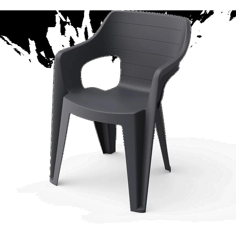 Poltrona da giardino Keter Bilbao impilabile grigio cm 57x57x79 h