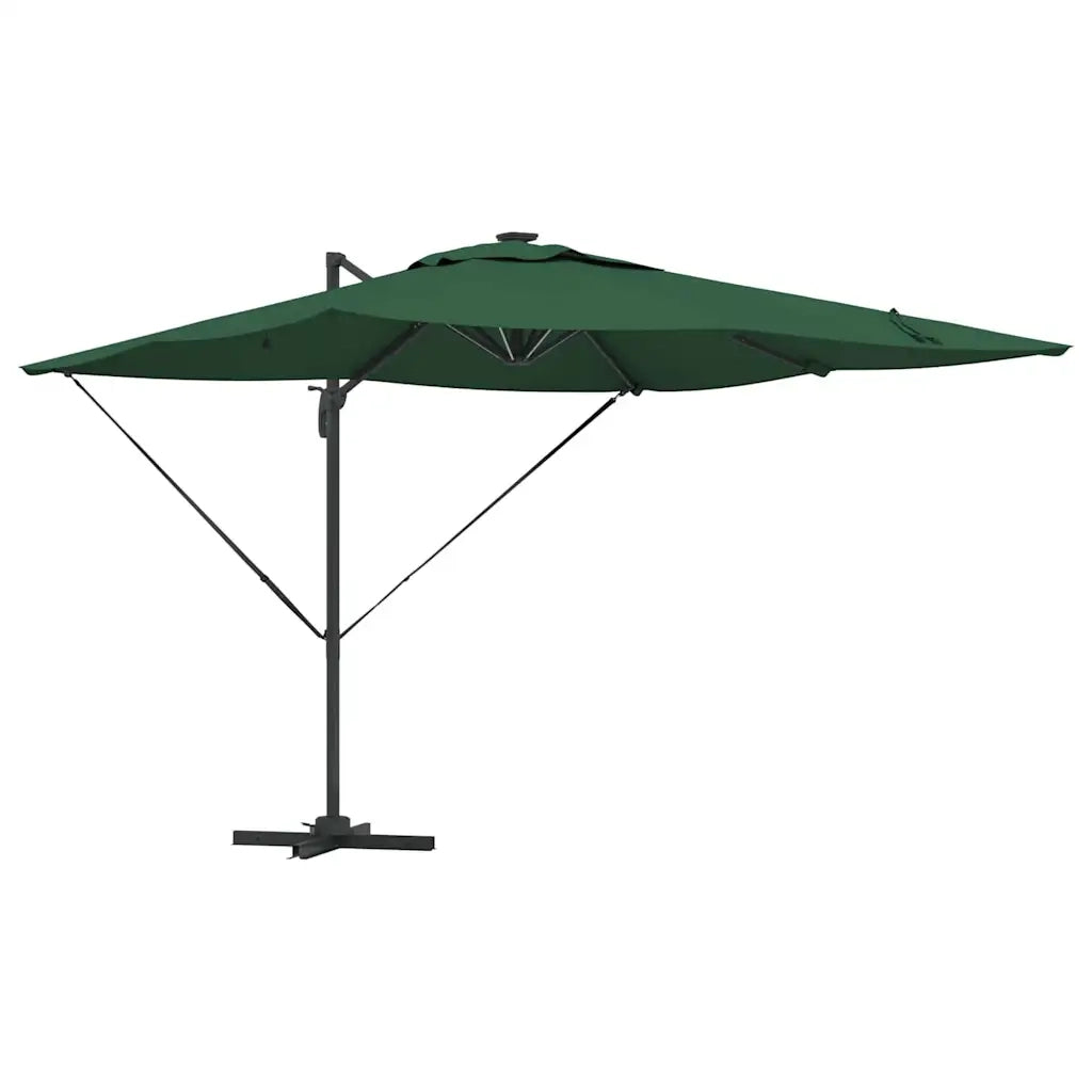 Ombrelloneda-Ombrello da giardino balcone Verde 286 x 284 x 270 cm Alluminio e Poliestere