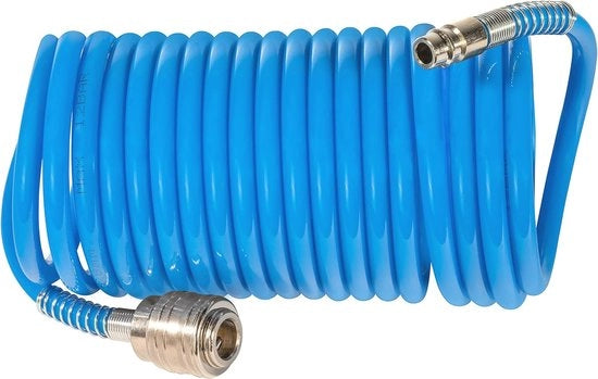 Spirale di ventilazione spiralessangia 5 metri con connessione rapida e protezione da piegatura - Blu