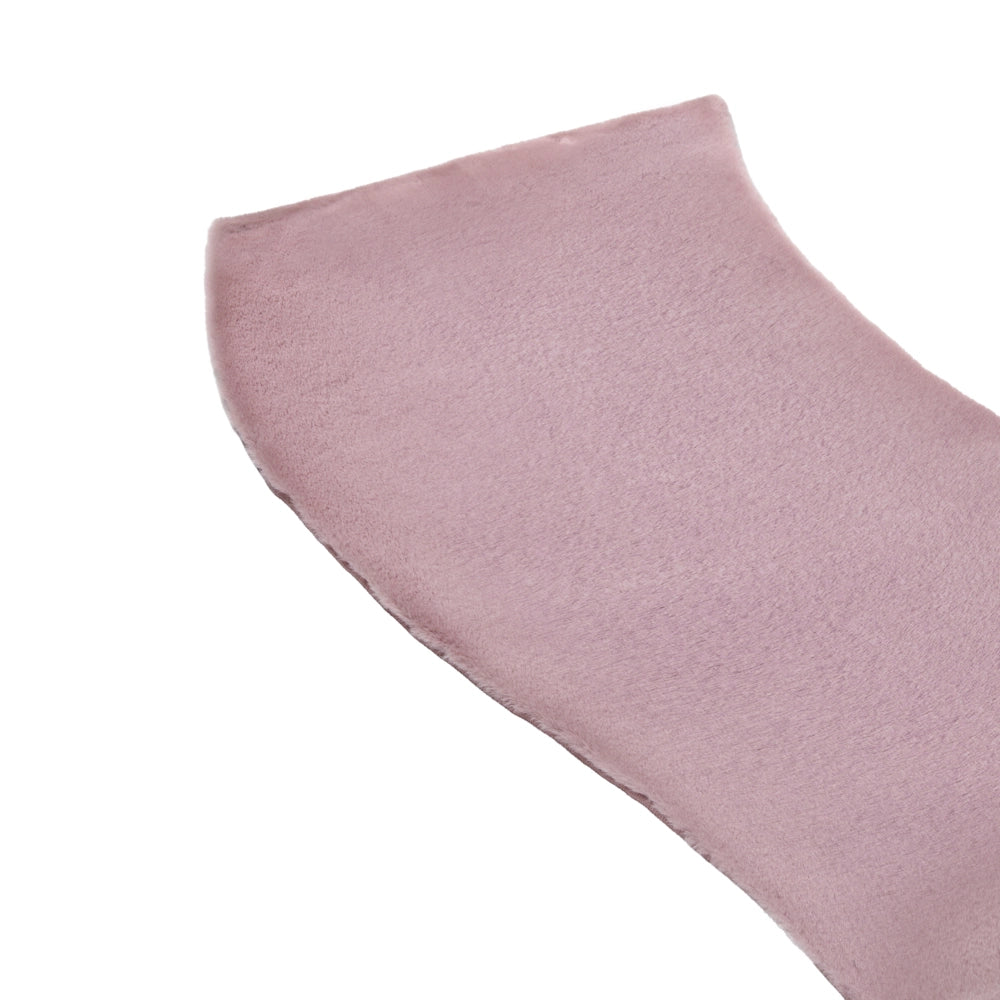 Tappeto Viola Chiaro in Ecopelliccia 80 × 300 cm a Pelo Lungo con Retro in Poliestere per Soggiorno e Corridoio Moderni