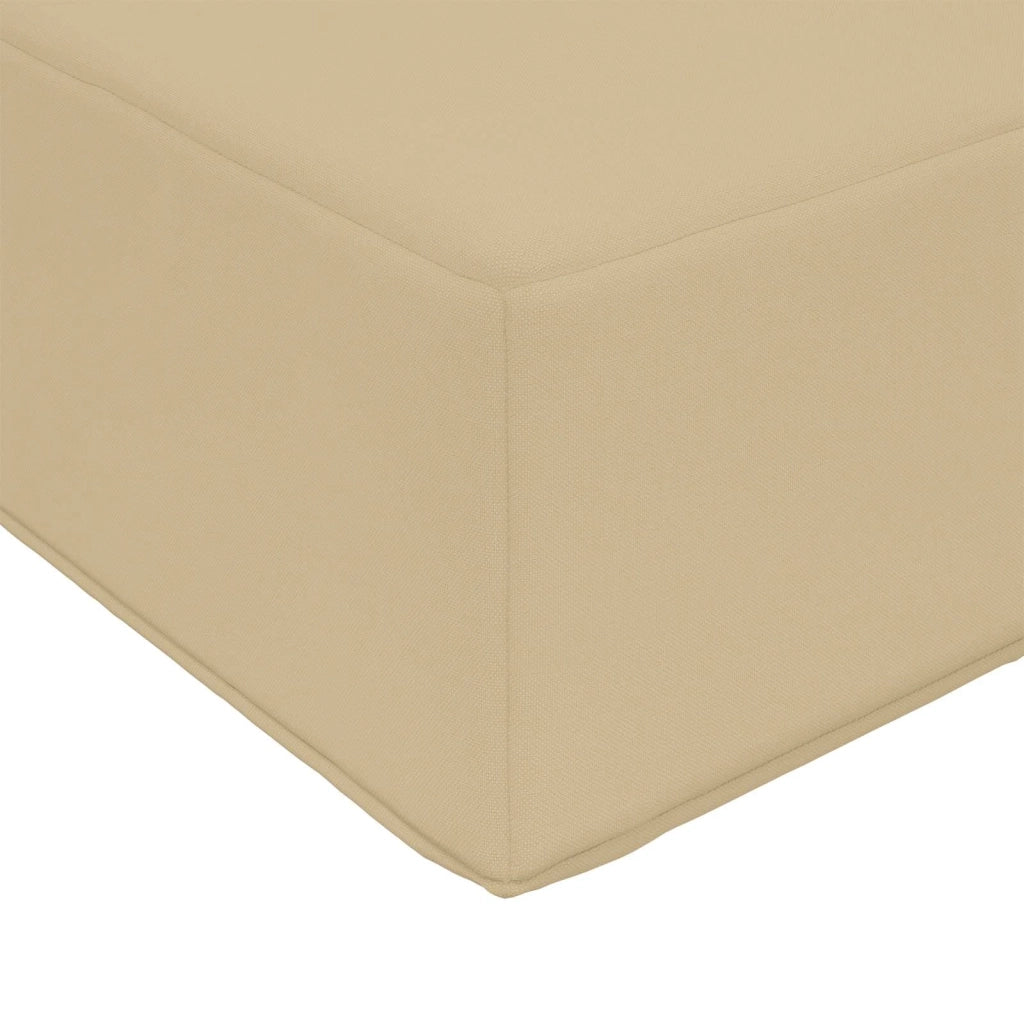 Cuscino da Sedia Esterno Beige 80 x 40 x 8 cm 100% Poliestere