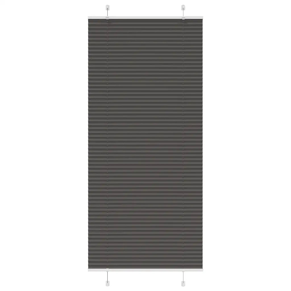 Tenda Plissettata Nera 90x200 cm Larghezza Tessuto 89,4 cm