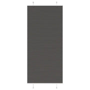 Tenda Plissettata Nera 90x200 cm Larghezza Tessuto 89,4 cm
