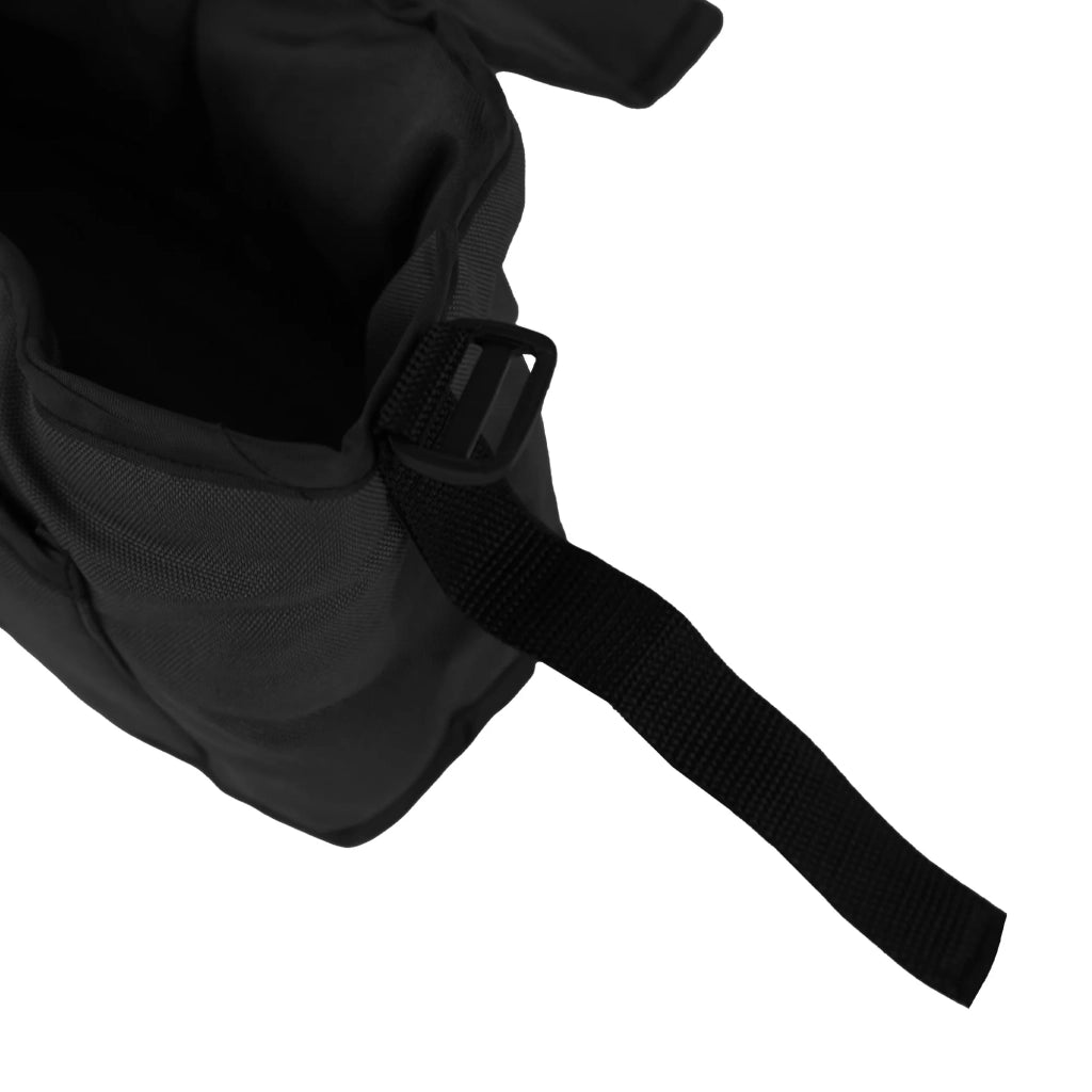 Organizer per Passeggino per Animali Nero con Cinghie a Strappo e Tasche