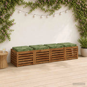 Cuscini per Sedia in 4 Pezzi VUGHT 4 pcs 100% Poliestere 946289
