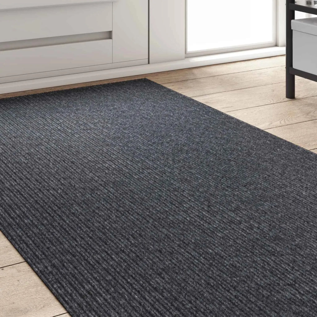 Runner in Moquette Grigio 80 x 300 cm Tessuto 42011418