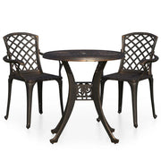 Set da bistrot in alluminio pressofuso color bronzo 3 pezzi per mobili da giardino e da terrazza 02_0013507
