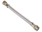 10pz flessibile inox m1/2 - f3/8 - m 1/2" f 3/8" cm.30 cod:ferx.fer182492