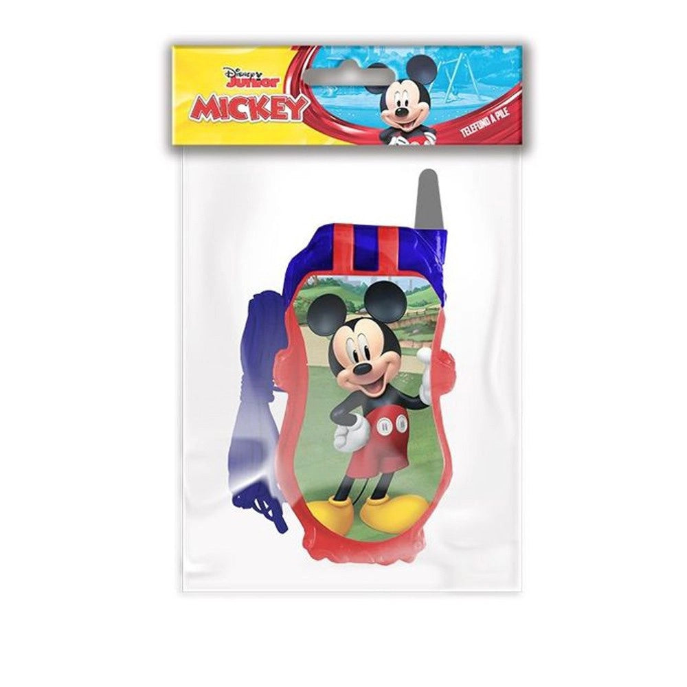 Trade Shop - Telefono A Pile Topolino Michey Mouse Gioco Giocattolo Bambini Con Luci E Suoni -